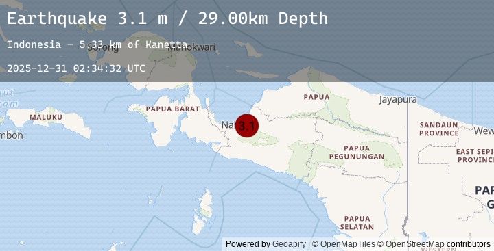 Map of PAPUA, INDONESIA