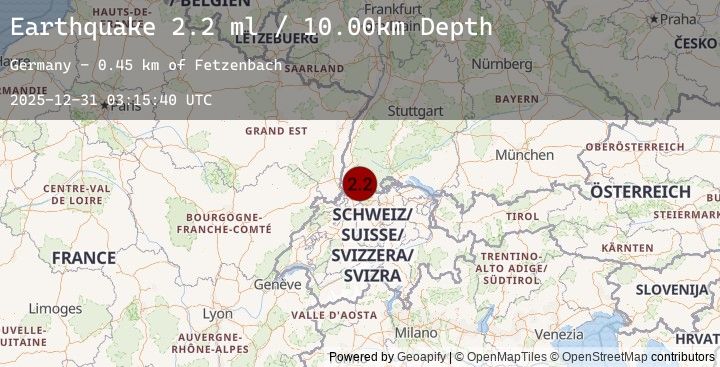 Map of FRANCE-GERMANY BORDER REGION