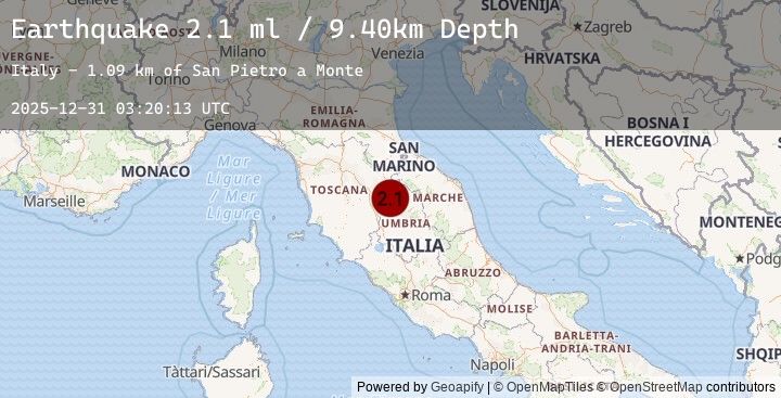 Map of CENTRAL ITALY