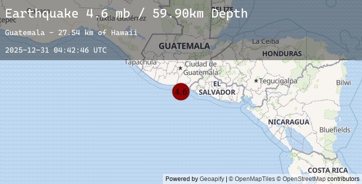 Map of OFFSHORE GUATEMALA