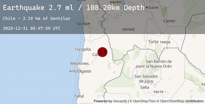 Map of ANTOFAGASTA, CHILE