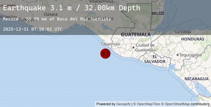 Map of OFFSHORE CHIAPAS, MEXICO