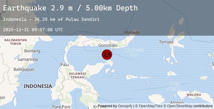 Map of SULAWESI, INDONESIA