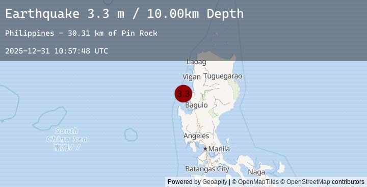 Map of LUZON, PHILIPPINES