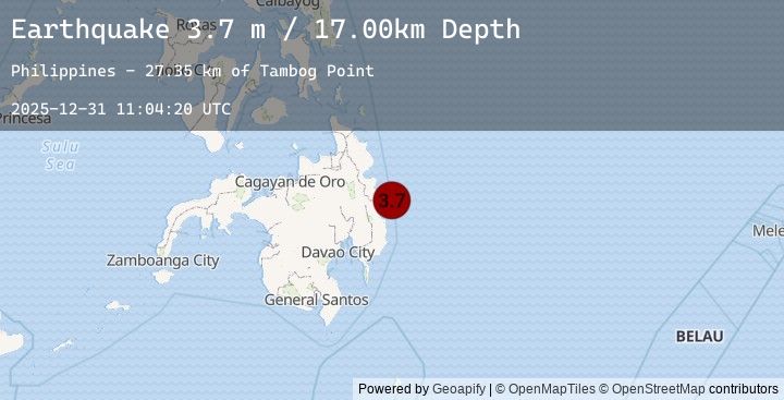 Map of MINDANAO, PHILIPPINES