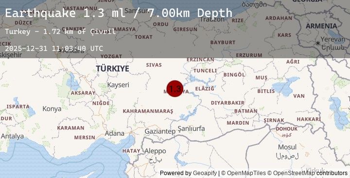 Map of EASTERN TURKEY