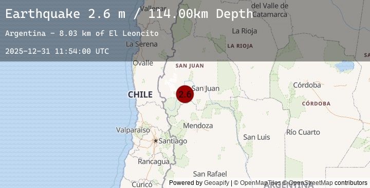 Map of SAN JUAN, ARGENTINA