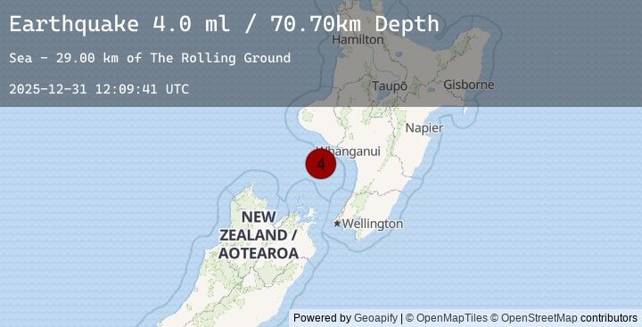 Map of COOK STRAIT, NEW ZEALAND