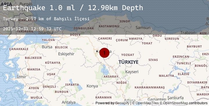 Map of CENTRAL TURKEY
