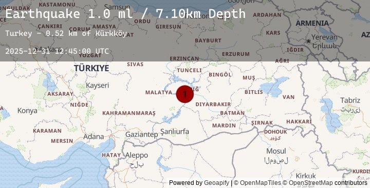 Map of EASTERN TURKEY