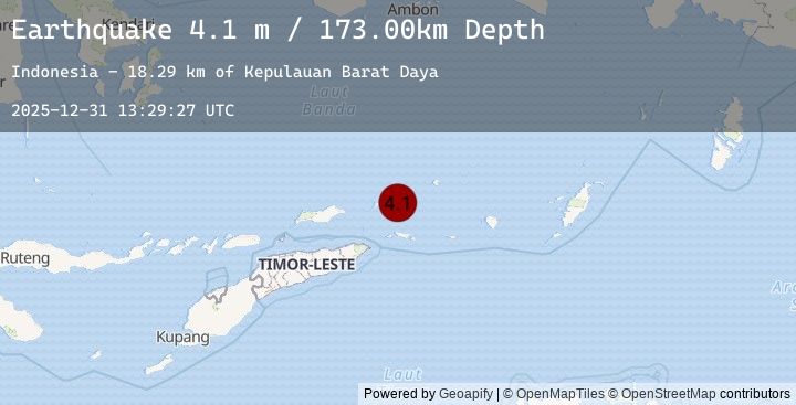 Map of KEPULAUAN BARAT DAYA, INDONESIA