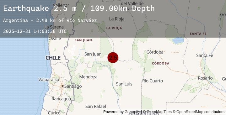 Map of SAN JUAN, ARGENTINA