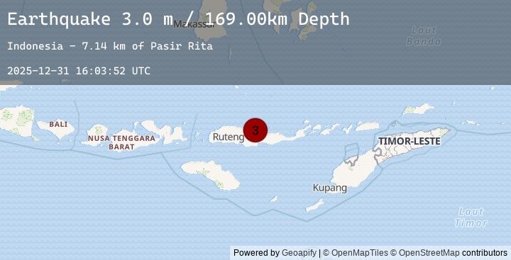Map of FLORES REGION, INDONESIA