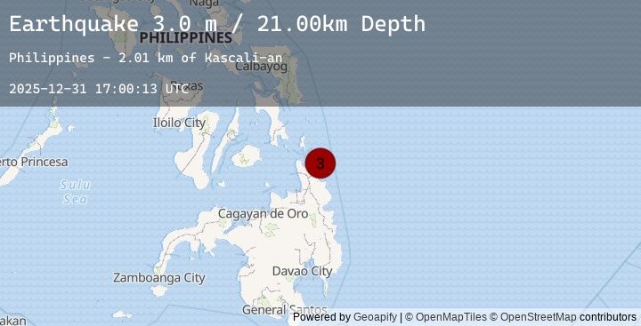 Map of MINDANAO, PHILIPPINES