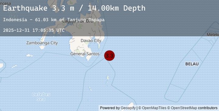 Map of MINDANAO, PHILIPPINES