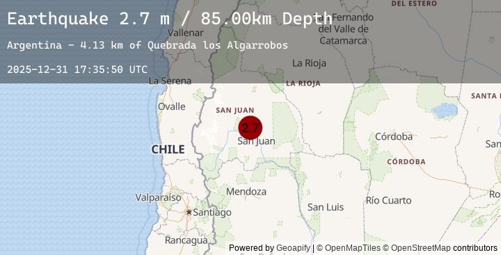 Map of SAN JUAN, ARGENTINA