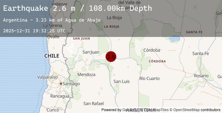 Map of SAN JUAN, ARGENTINA