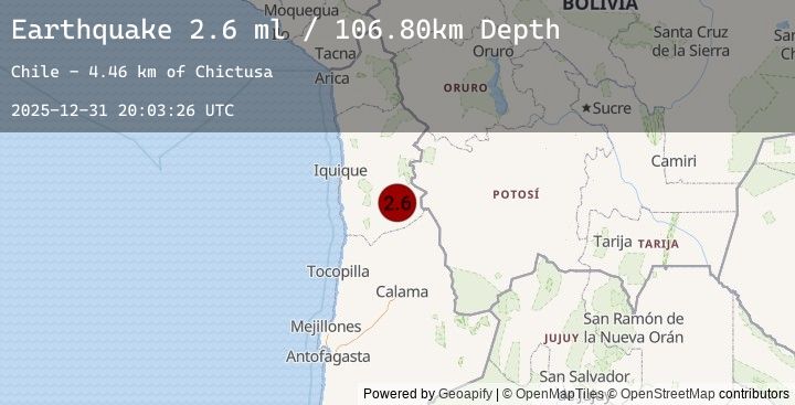 Map of TARAPACA, CHILE