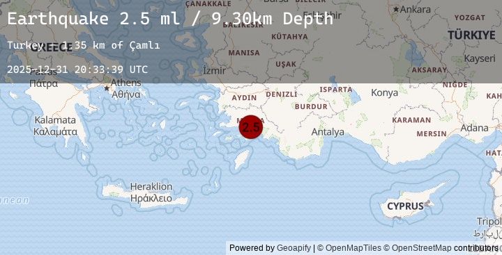 Map of DODECANESE IS.-TURKEY BORDER REG
