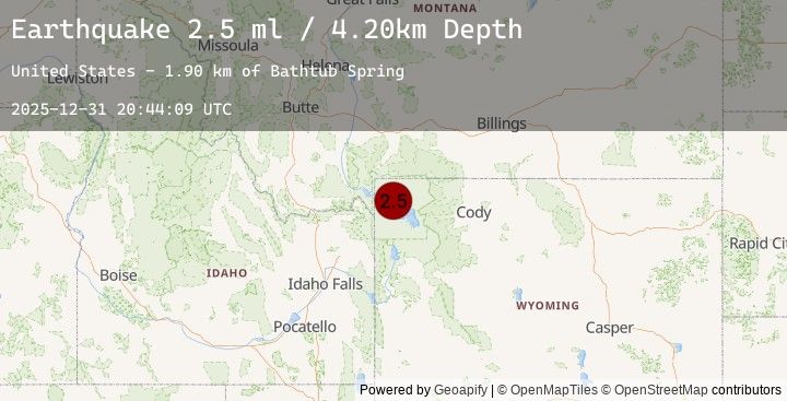 Map of YELLOWSTONE NAT. PARK, WYOMING
