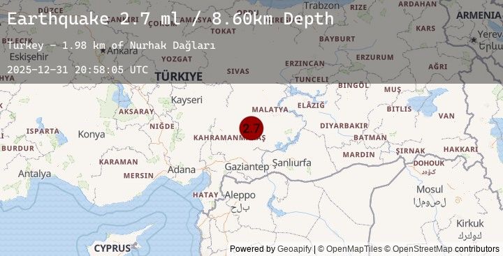 Map of CENTRAL TURKEY