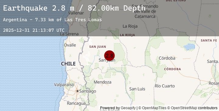 Map of SAN JUAN, ARGENTINA