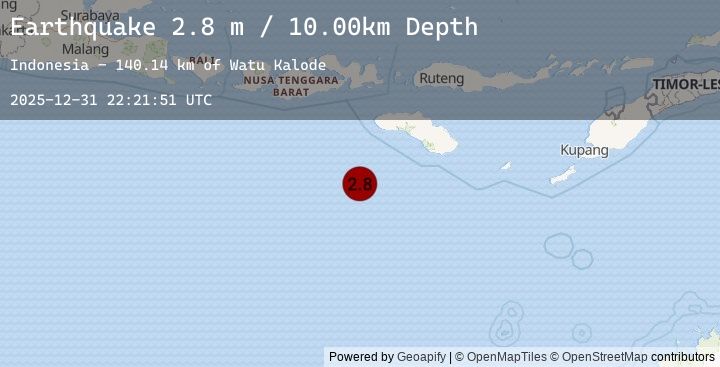 Map of SOUTH OF SUMBAWA, INDONESIA