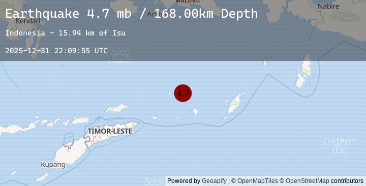 Map of KEPULAUAN BABAR, INDONESIA