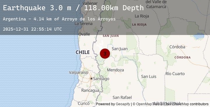 Map of SAN JUAN, ARGENTINA