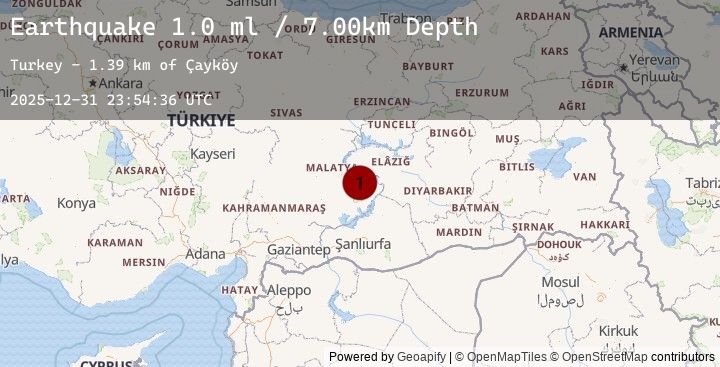 Map of EASTERN TURKEY