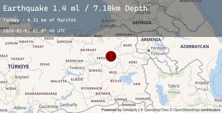 Map of EASTERN TURKEY