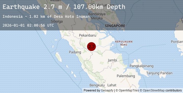 Map of SOUTHERN SUMATRA, INDONESIA
