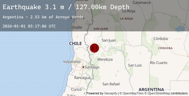 Map of SAN JUAN, ARGENTINA