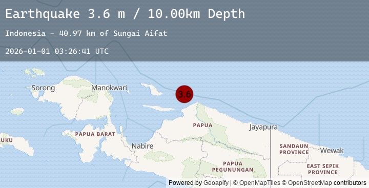 Map of NEAR N COAST OF PAPUA, INDONESIA