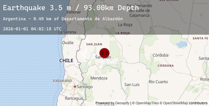 Map of SAN JUAN, ARGENTINA