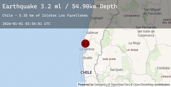 Map of OFFSHORE COQUIMBO, CHILE