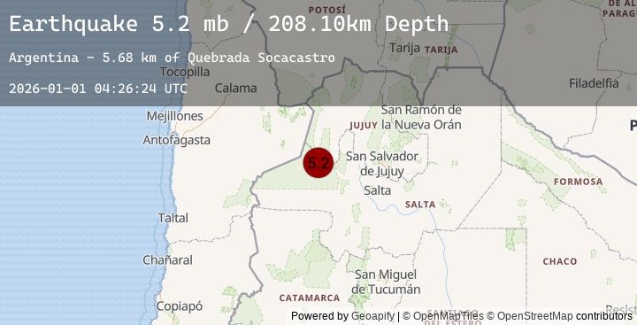Map of SALTA, ARGENTINA
