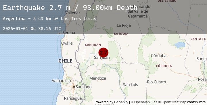 Map of SAN JUAN, ARGENTINA