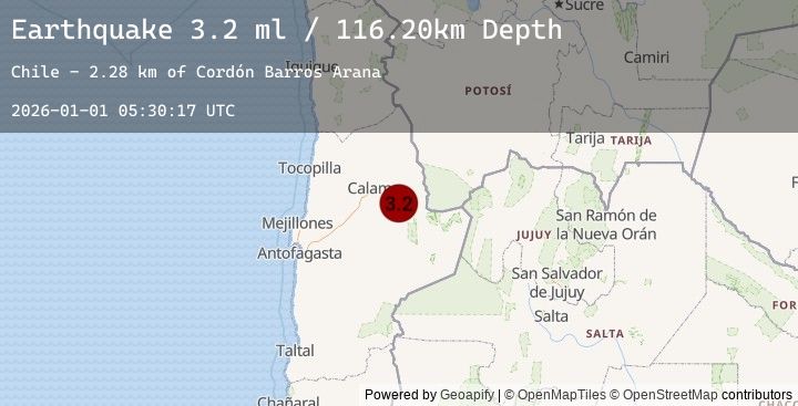 Map of ANTOFAGASTA, CHILE