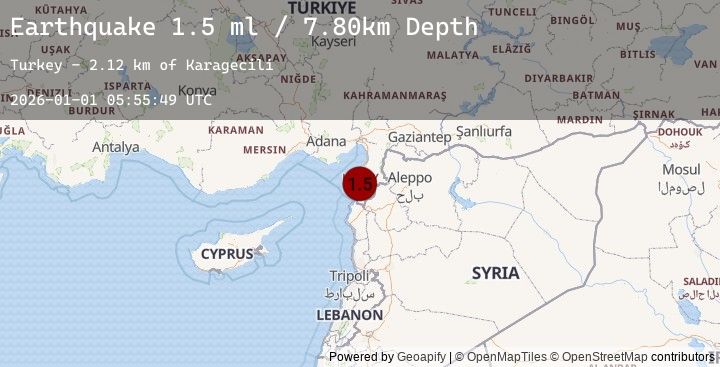 Map of TURKEY-SYRIA BORDER REGION