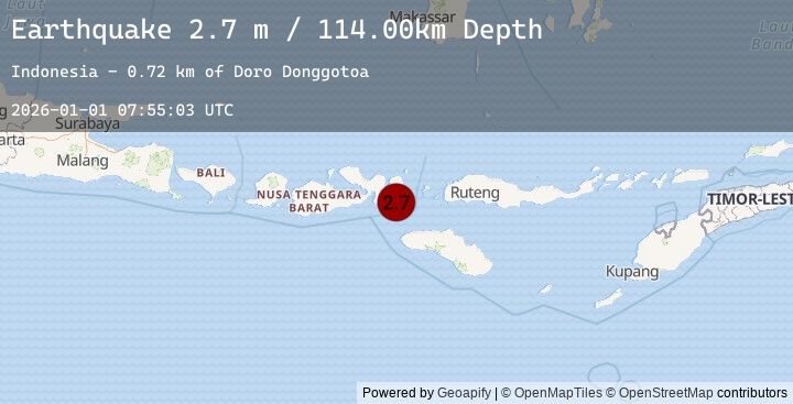 Map of SUMBAWA REGION, INDONESIA