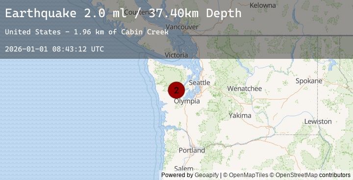 Map of OLYMPIC PENINSULA, WASHINGTON