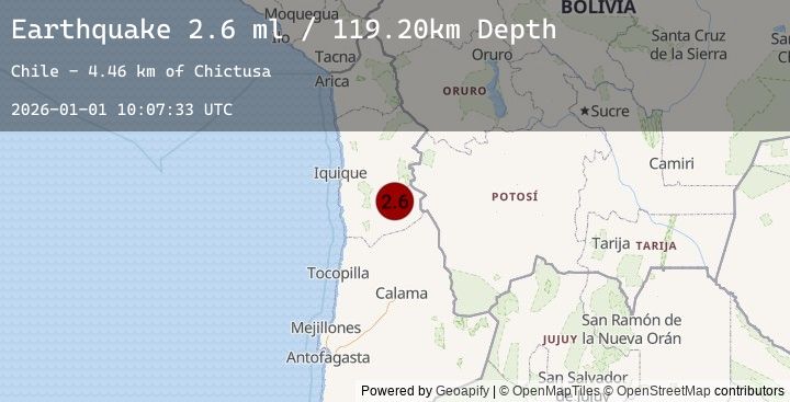 Map of TARAPACA, CHILE