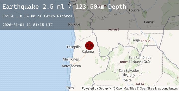 Map of ANTOFAGASTA, CHILE