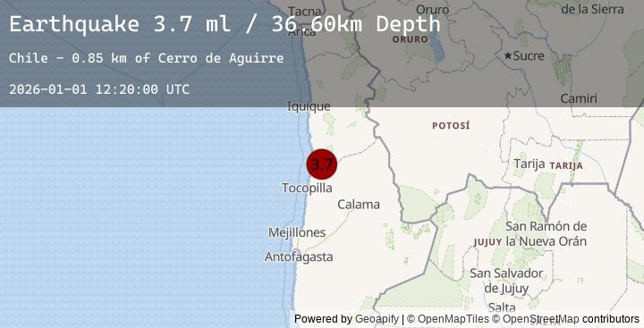Map of ANTOFAGASTA, CHILE