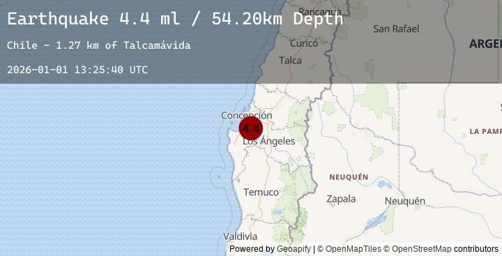 Map of BIO-BIO, CHILE
