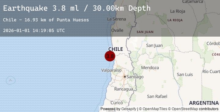 Map of OFFSHORE VALPARAISO, CHILE