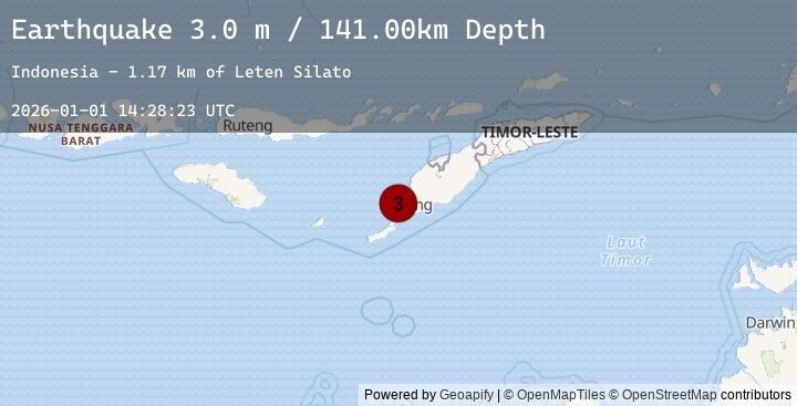 Map of TIMOR REGION, INDONESIA