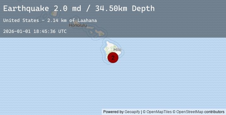 Map of ISLAND OF HAWAII, HAWAII