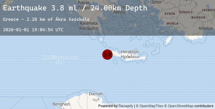 Map of CRETE, GREECE